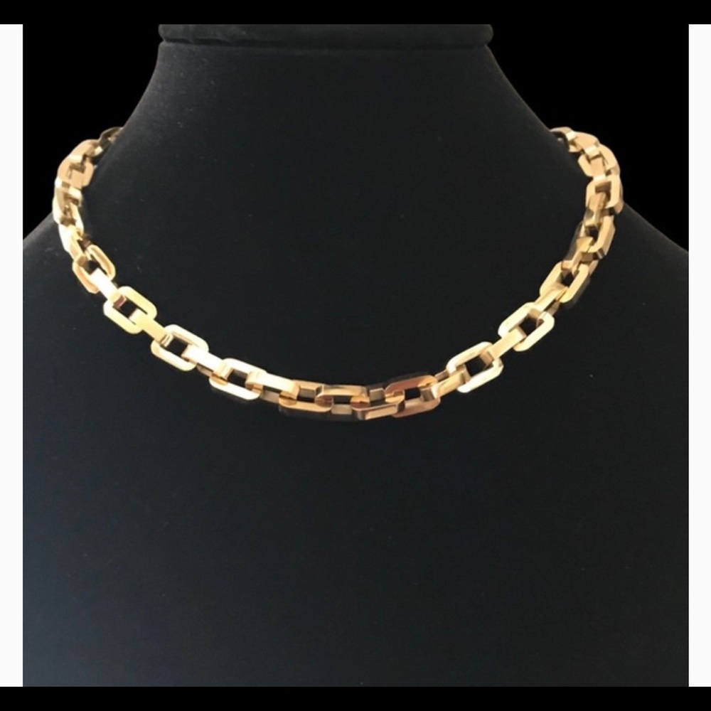 Eddie Yellow Gold Chain Necklace And Earrings Gem